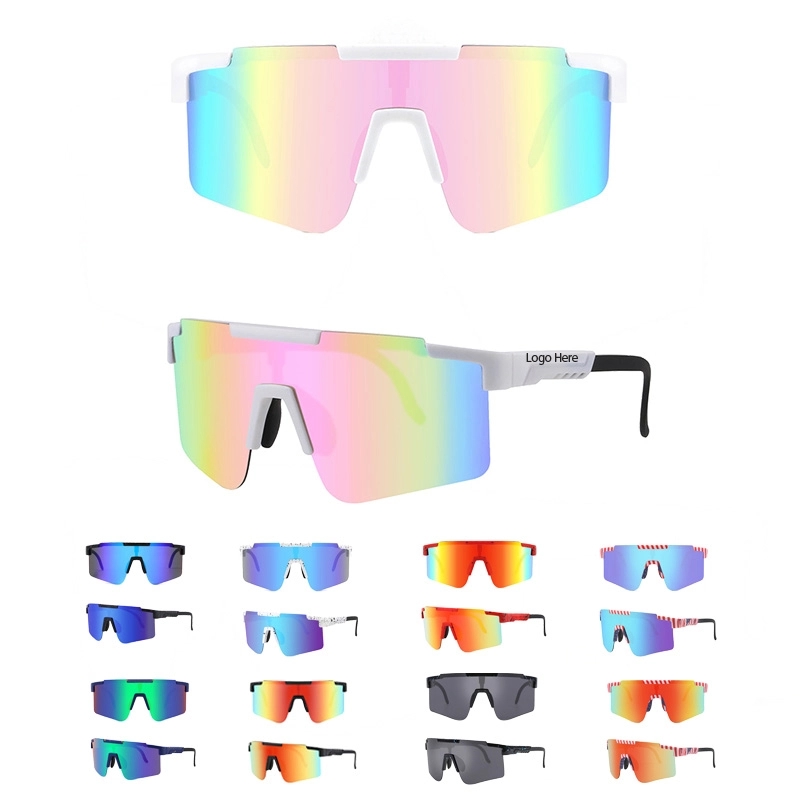 Large Frame Fashionable Polarized Sports Sunglasses	