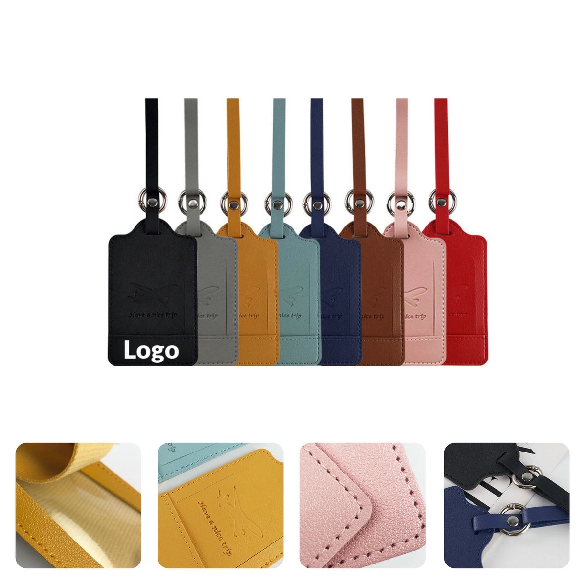 Customizable PU Leather Travel Accessories	