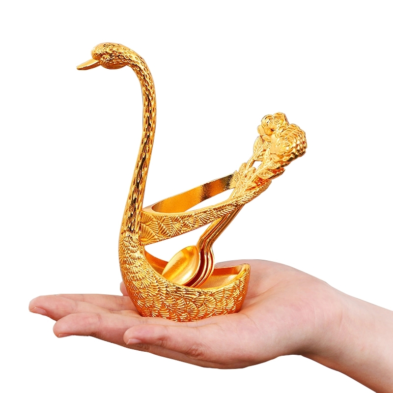 Swan-Shaped Cutlery Stand	