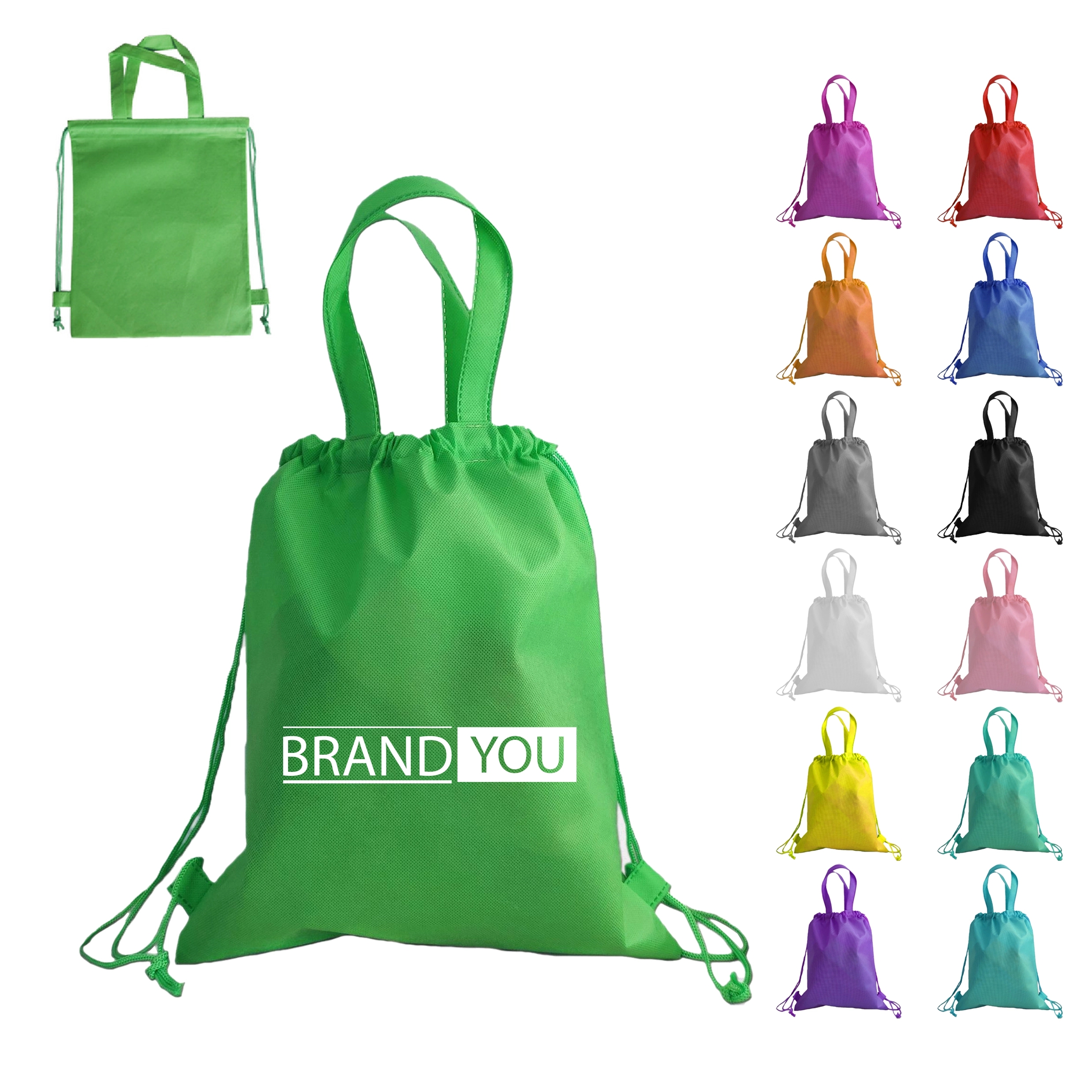 Non-Woven Drawstring Backpack and Tote Bag	