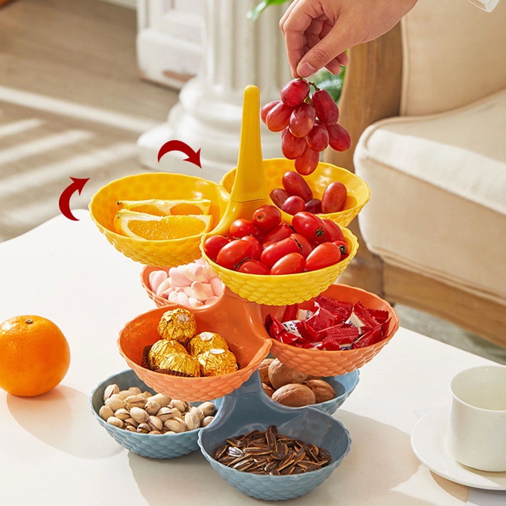 Multi-layered Fruit and Candy Tray for Living Room	