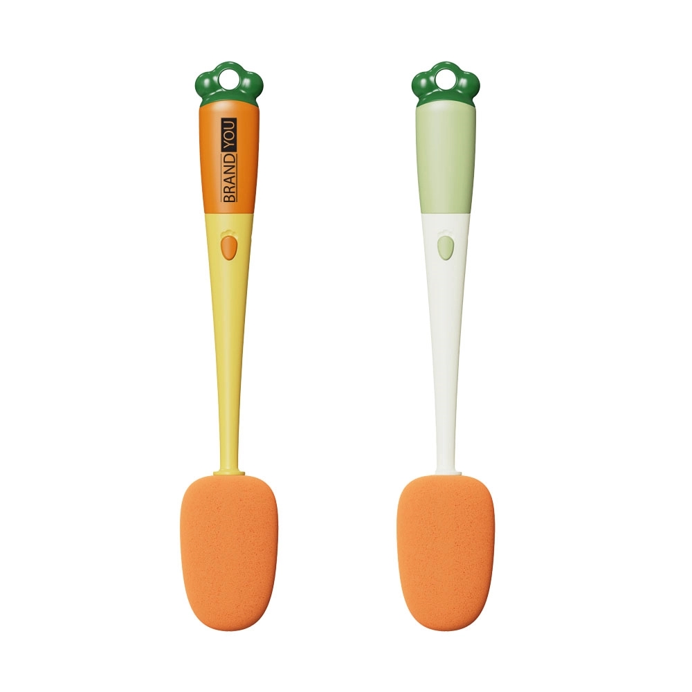 Carrot-Shaped 3-in-1 Multifunctional Cup Brush	