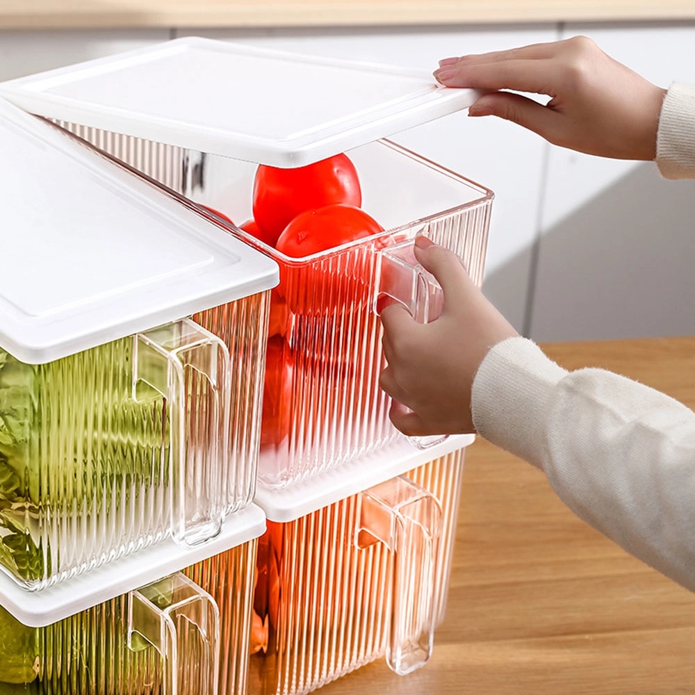 Large-Capacity Transparent Produce Preservation Box	