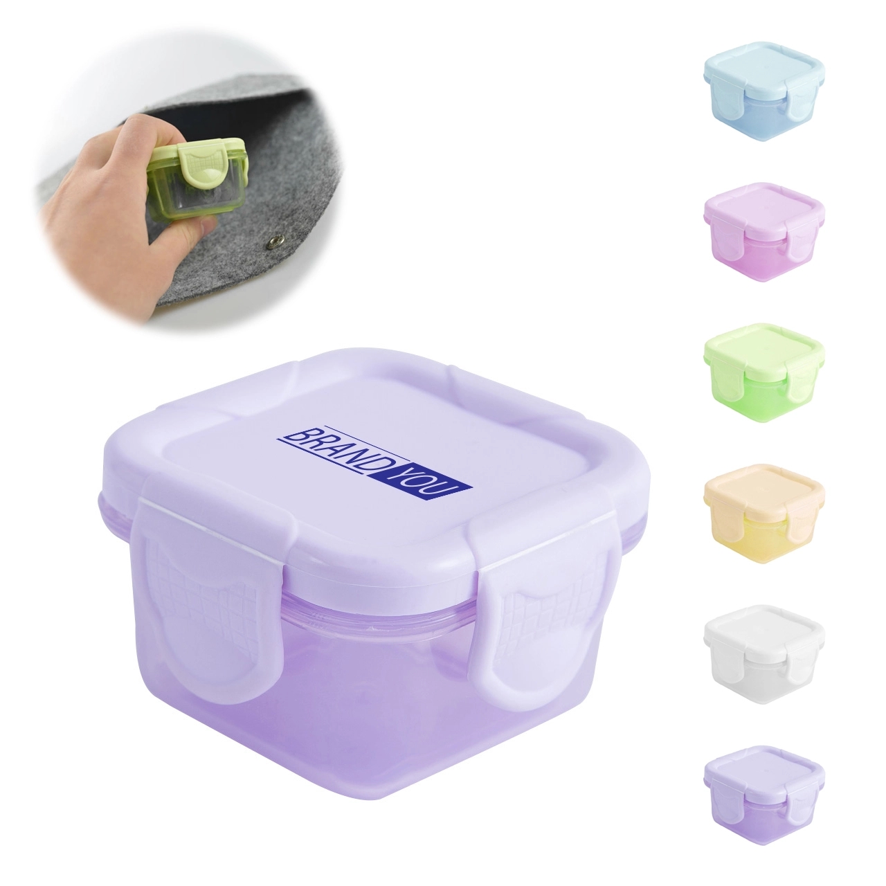 2 oz Mini Food-Grade Thickened Airtight Storage Box	