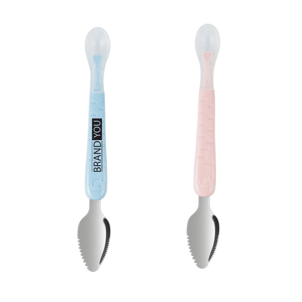 Innovative Baby Feeding Set With Dual-Sided Spoon	