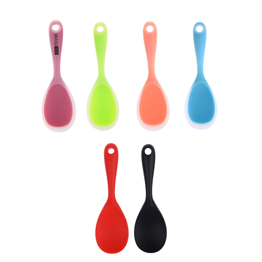 Versatile Non-Stick Silicone Rice Spoon With Stylish Edge	