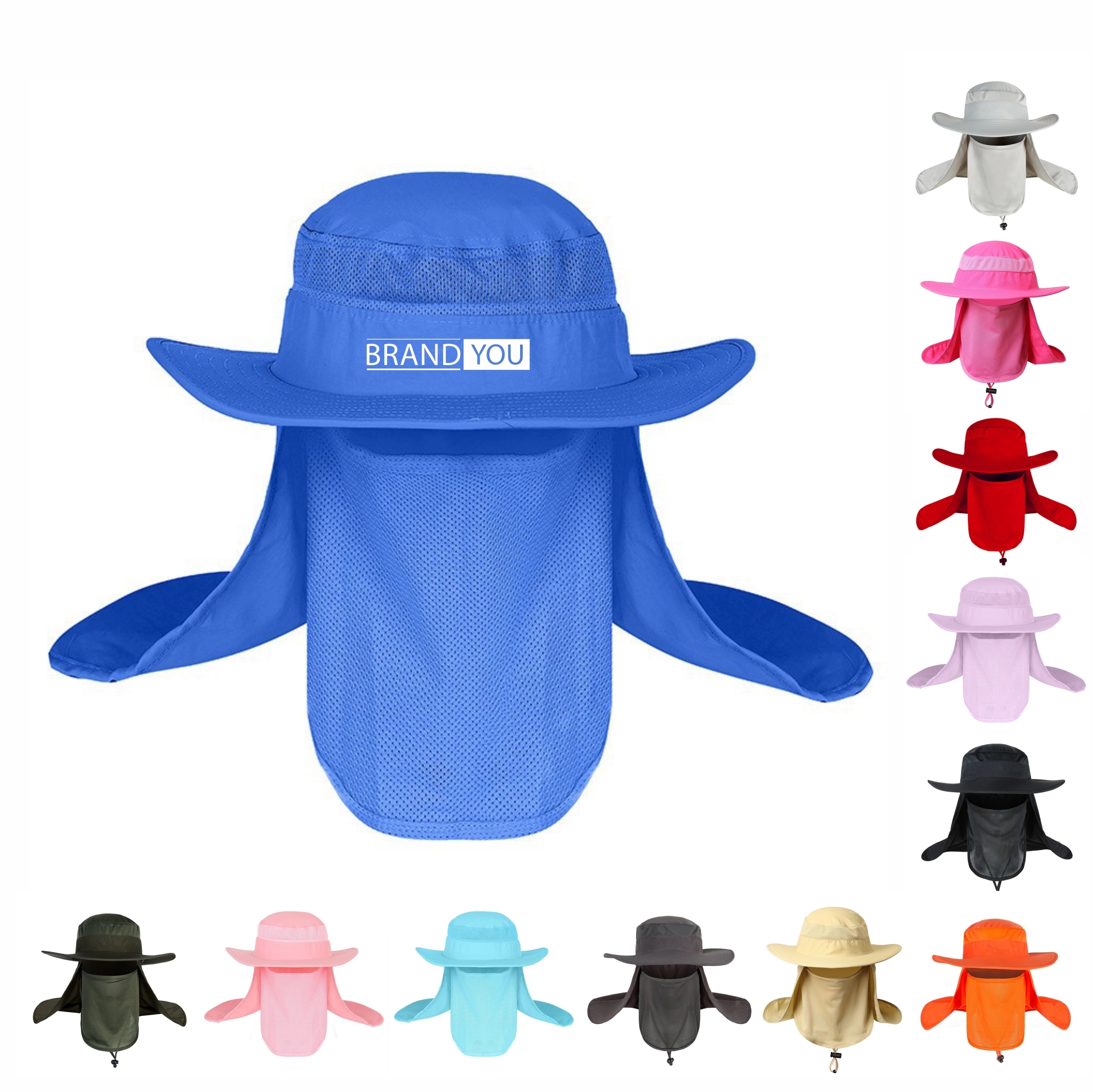 Summer Quick-Drying Face-Shading Outdoor Sun Hat	