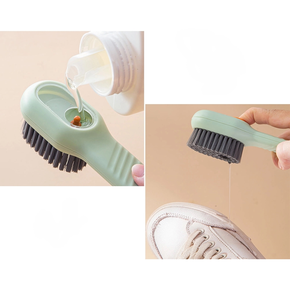 Multifunctional Press-to-Clean Brush For Home Cleaning	