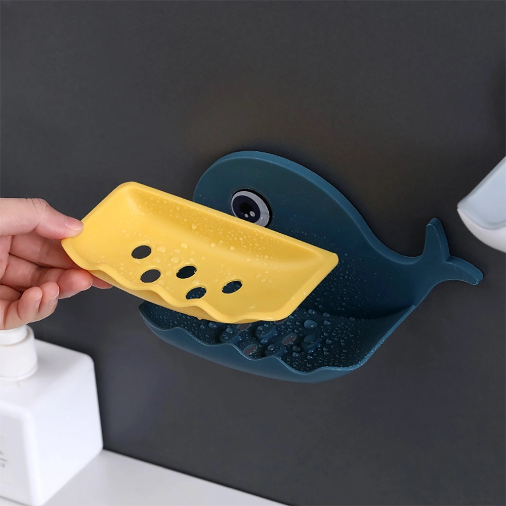 Whale Soap Dish: No-Drill Wall-Mounted Bathroom Accessory	