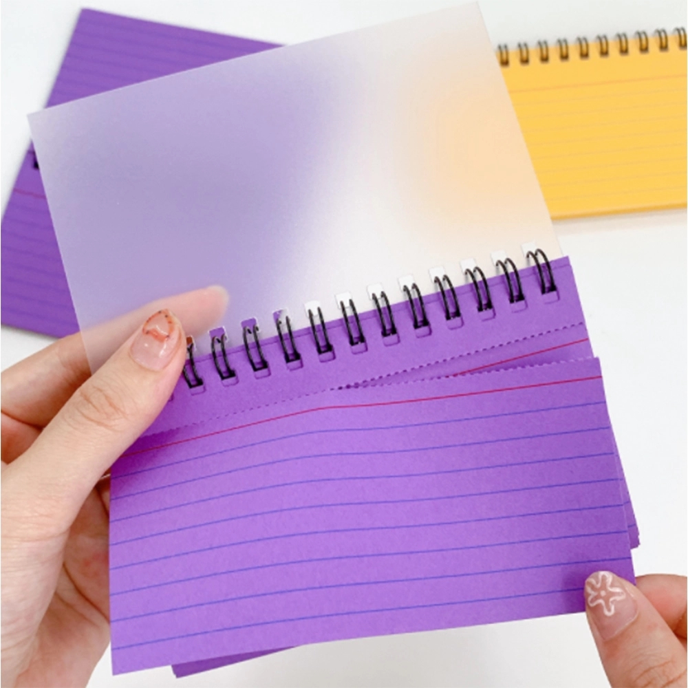 Stylish Perforated Spiral Notebook with Transparent Covers	