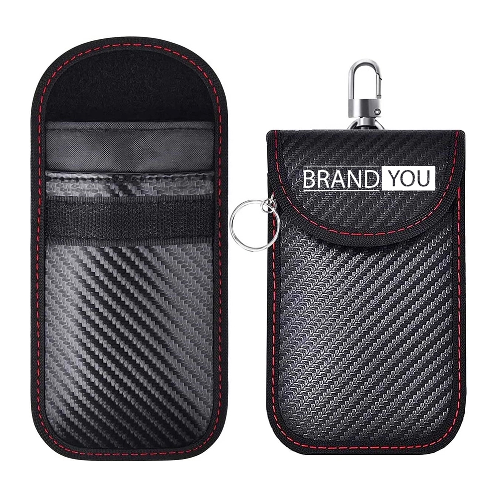 Carbon Fiber RFID Blocking Key Fob Pouch	