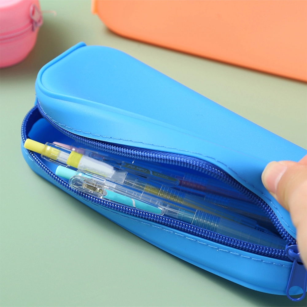 Silicone Pencil Case for Elementary Students Large Capacity	