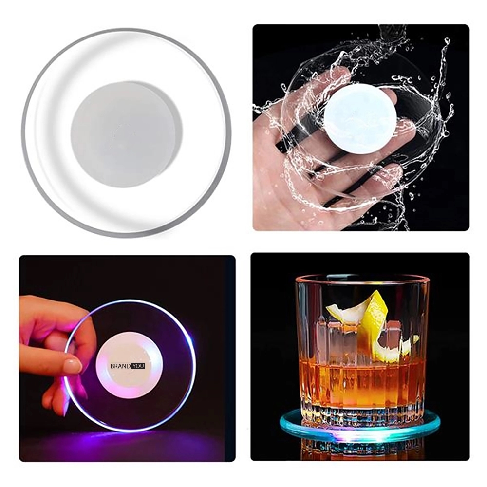 Circular LED Cocktail Cup Sticker	