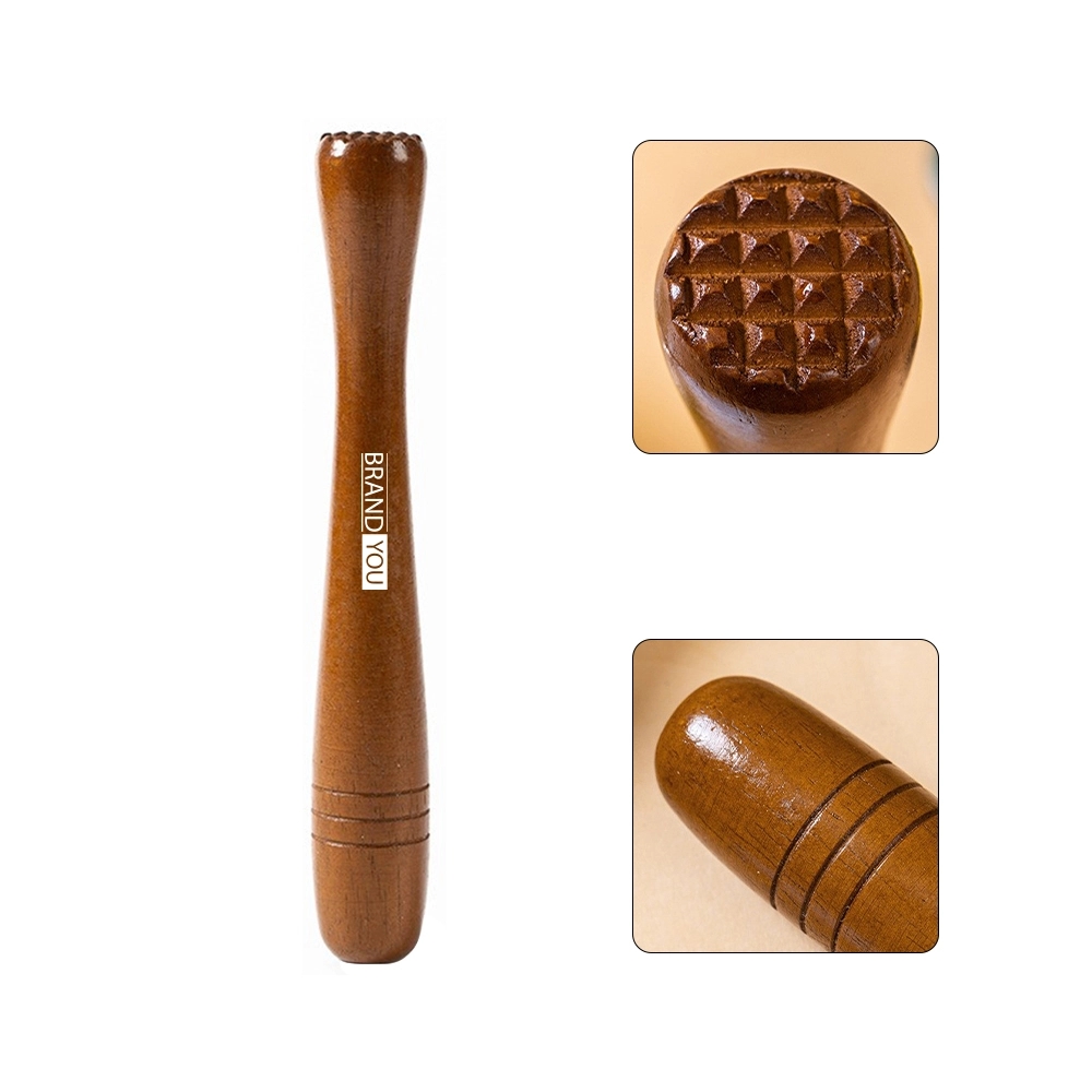 Wooden Cocktail Muddler Ice Crusher Stirring Stick	