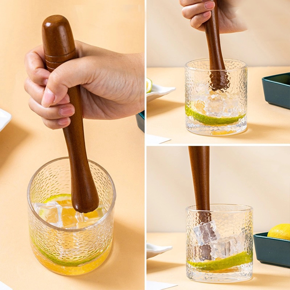 Wooden Cocktail Muddler Ice Crusher Stirring Stick	