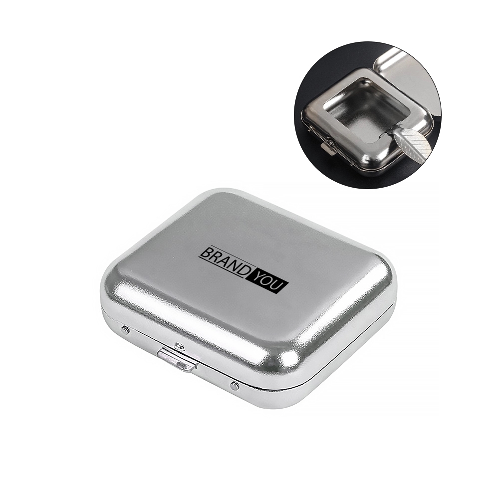 Mini Square Metal Ashtray	