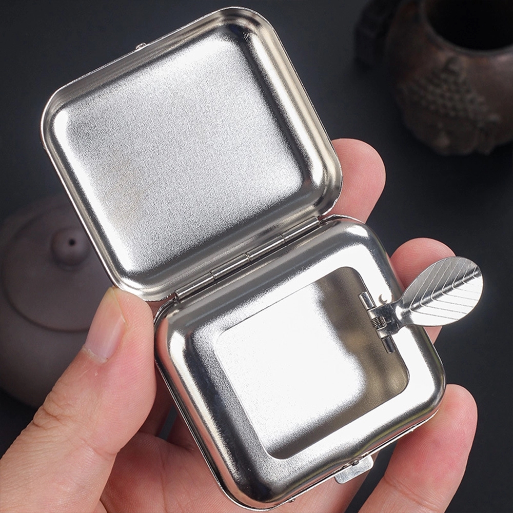 Mini Square Metal Ashtray	