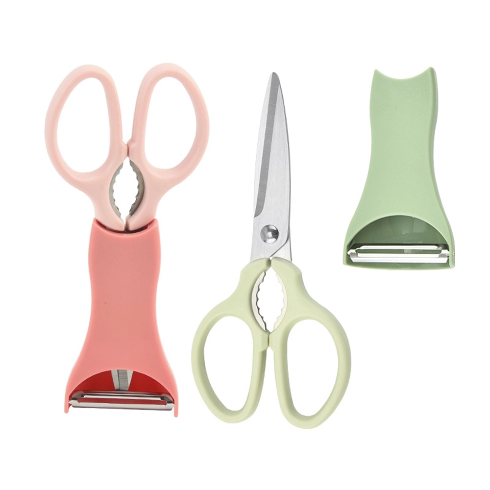 3-in-1 Kitchen Set: Scissor, Melon Peeler & Walnut Clip	