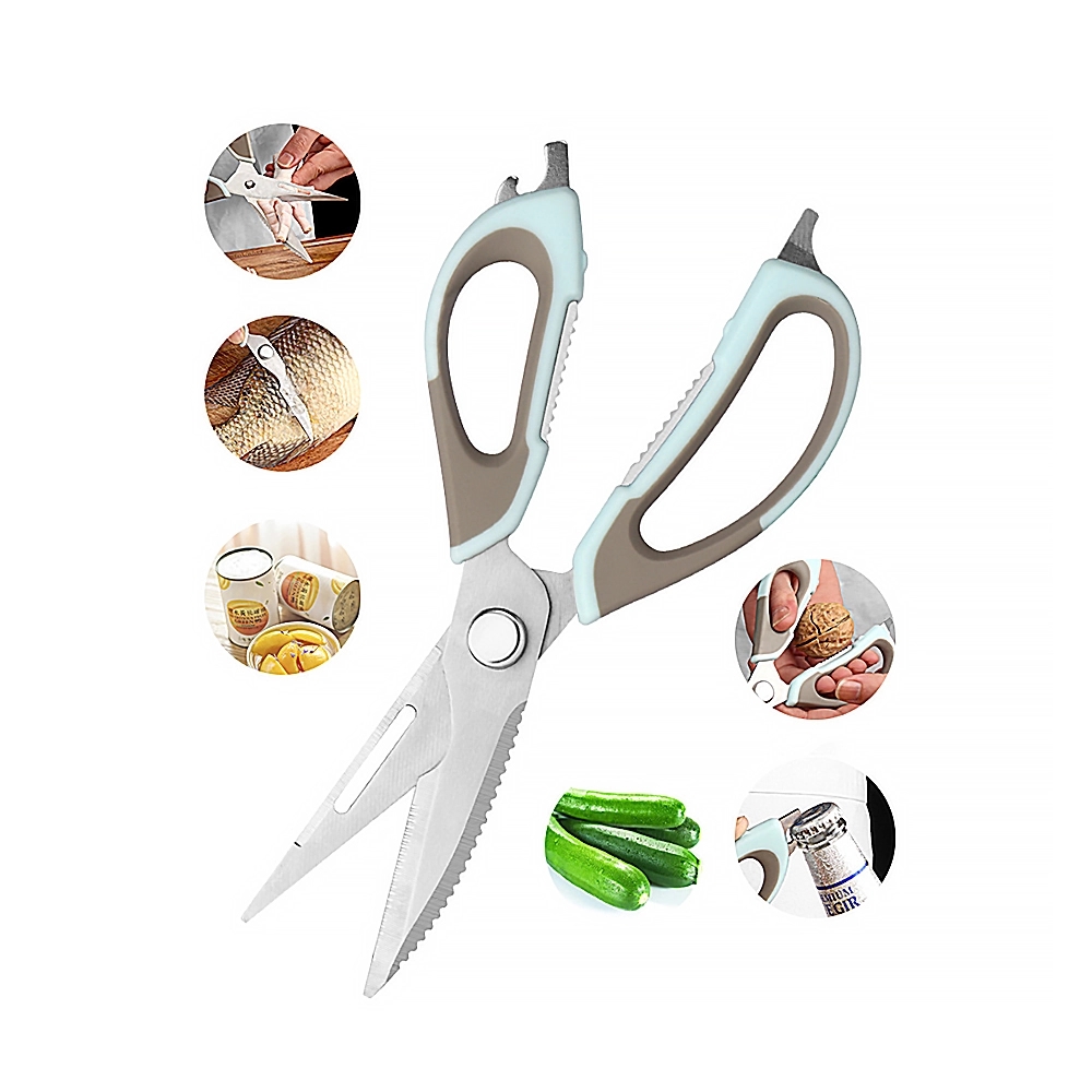 Stainless Steel Kitchen Scissors With Magnetic Cover	