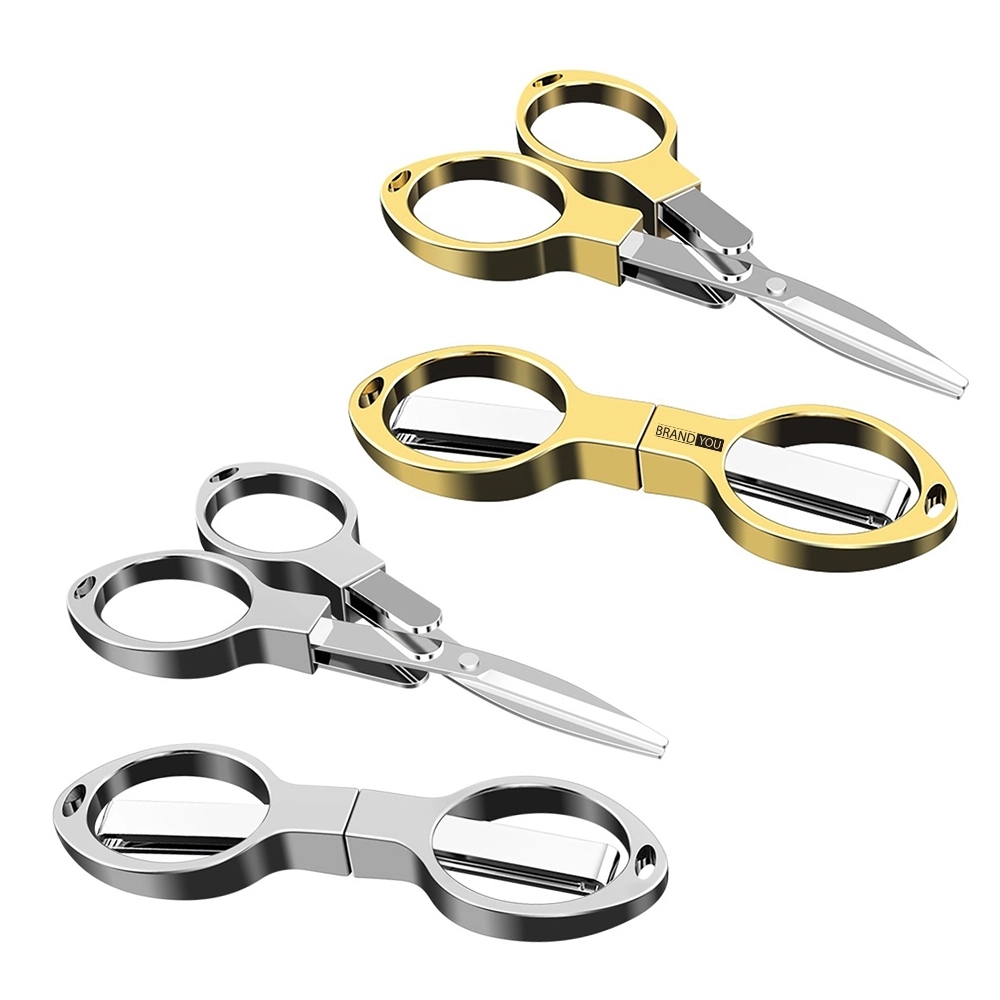 Folding 8-Shaped Mini Scissors for Fishing Line & Threads	