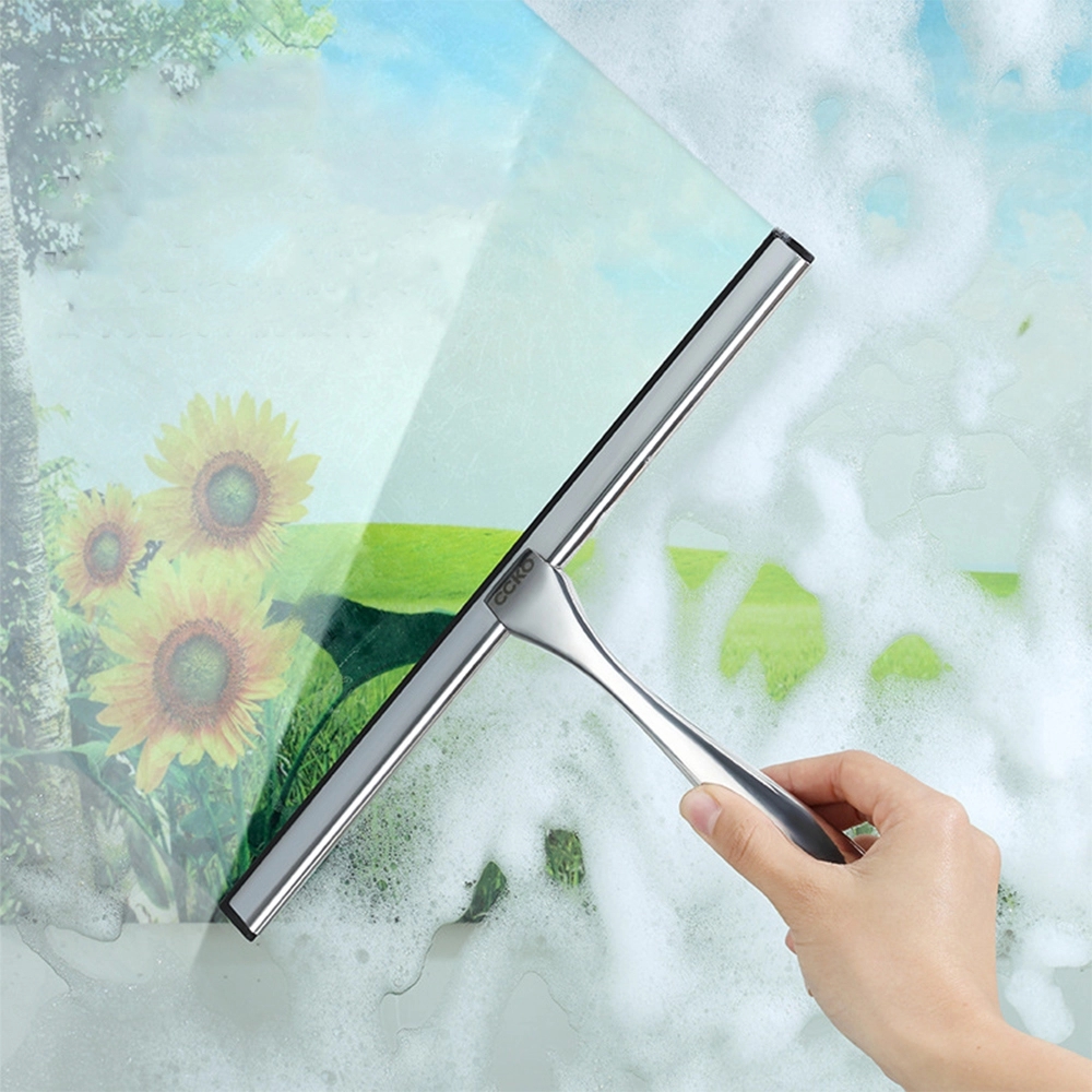 Silver Stainless Steel Squeegee	