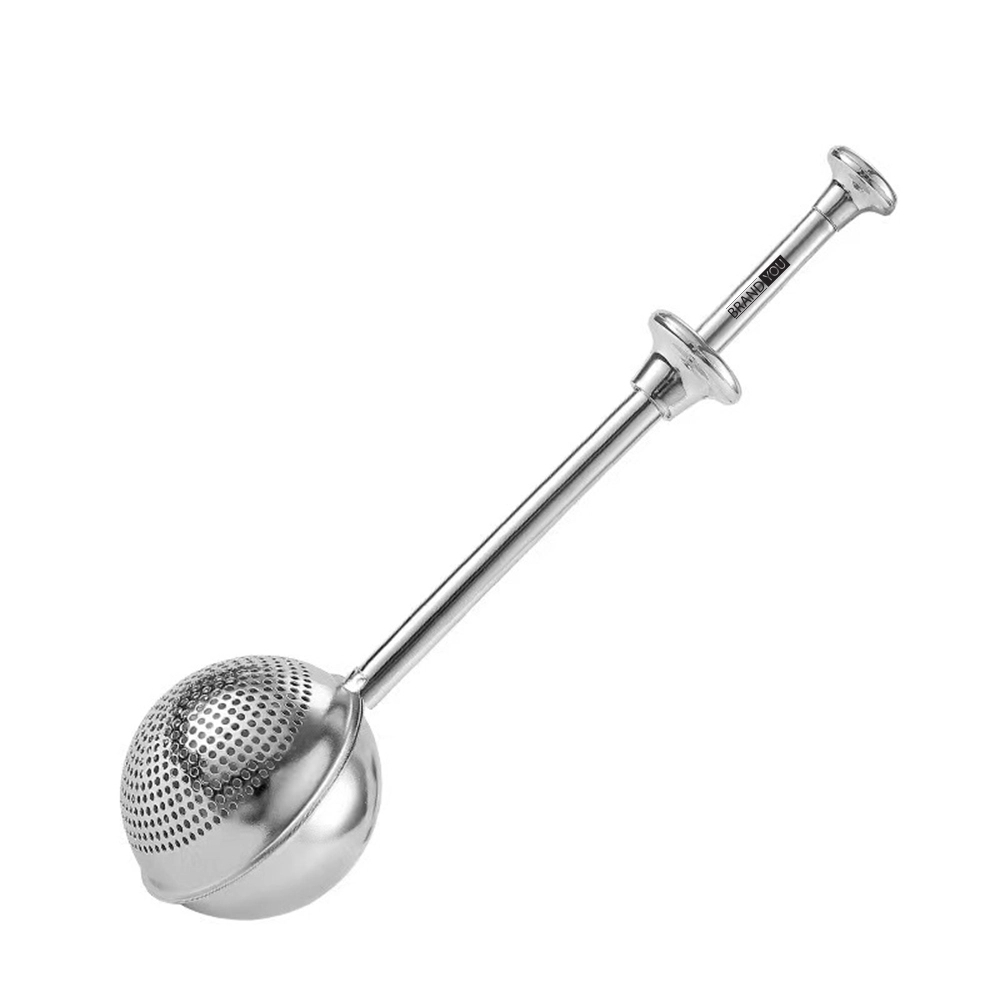 Retractable Handle Stainless Steel Tea Infuser Ball	