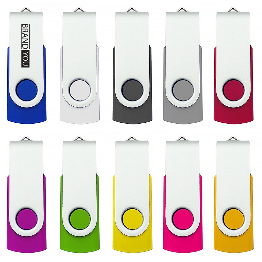 Metal Rotating USB Flash Drive 2GB	