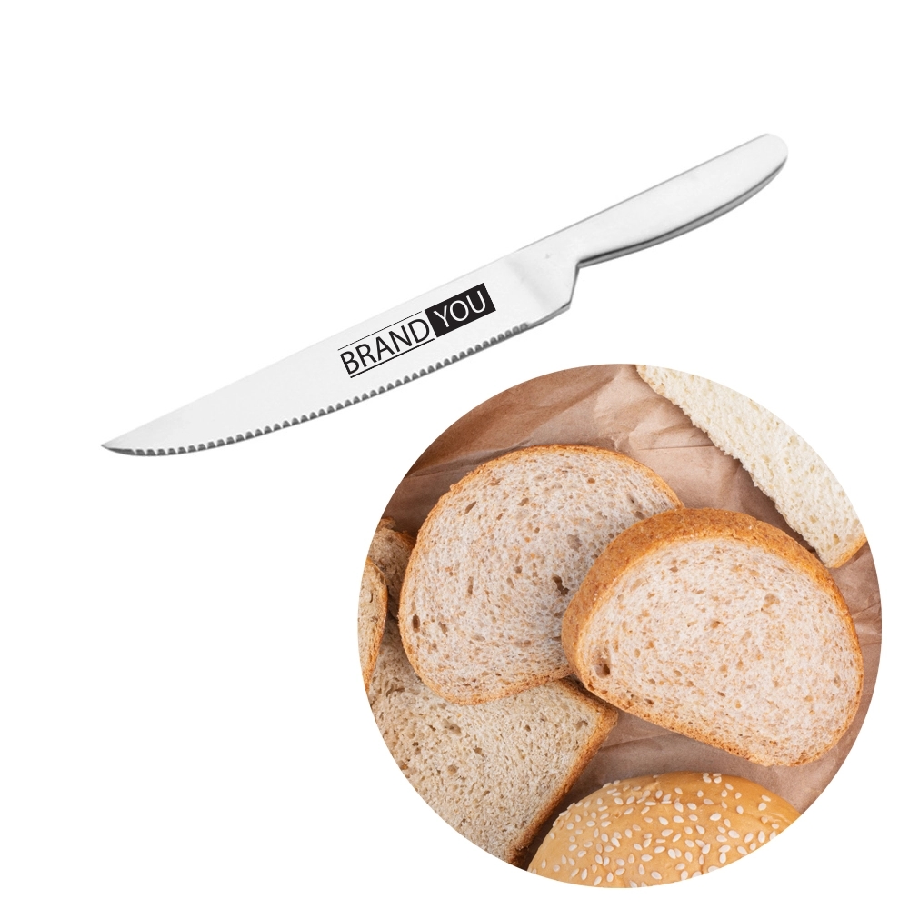 Serrated Stainless Steel Bread Knife for Baking and Pastry	