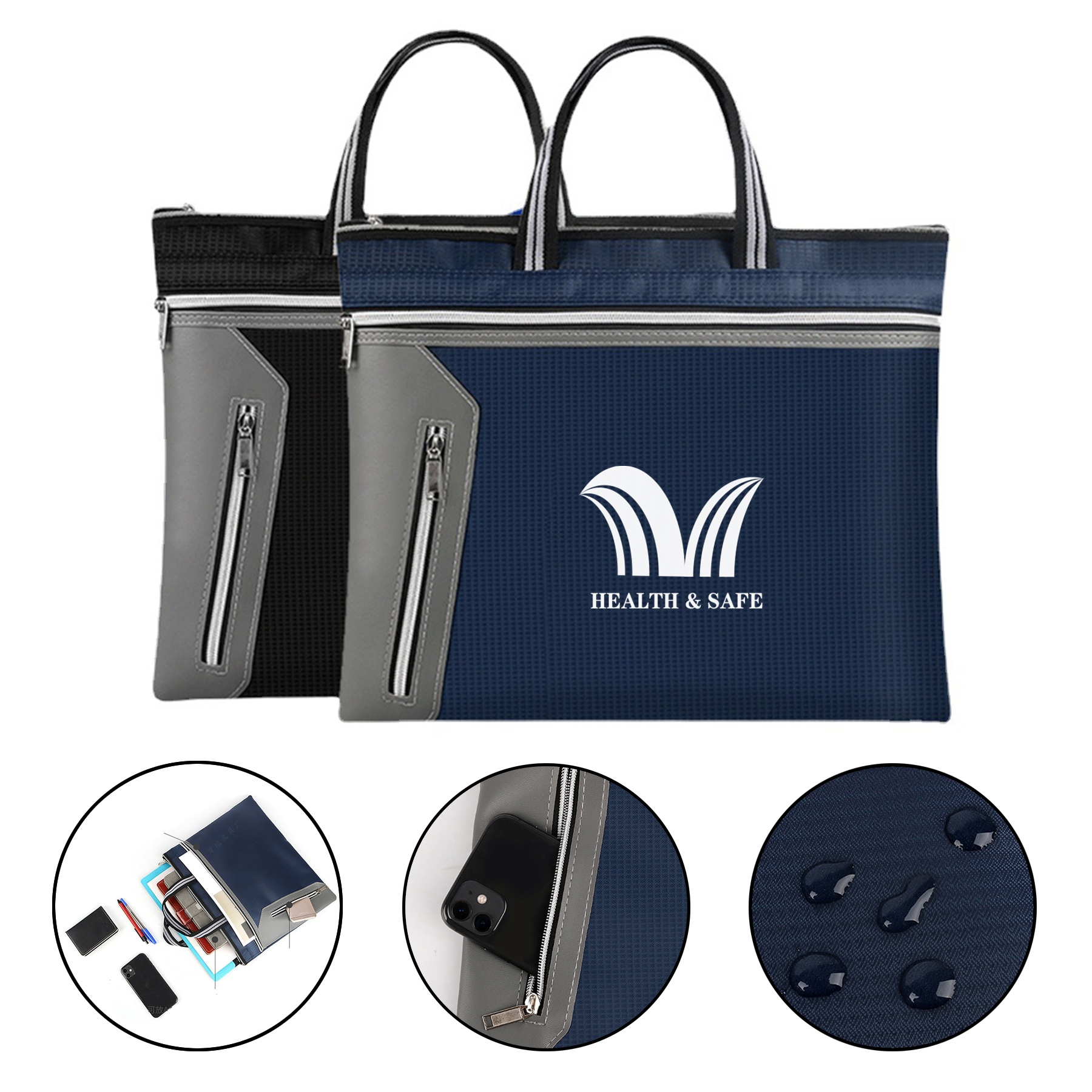 Briefcase Bag Oxford Fabric 2