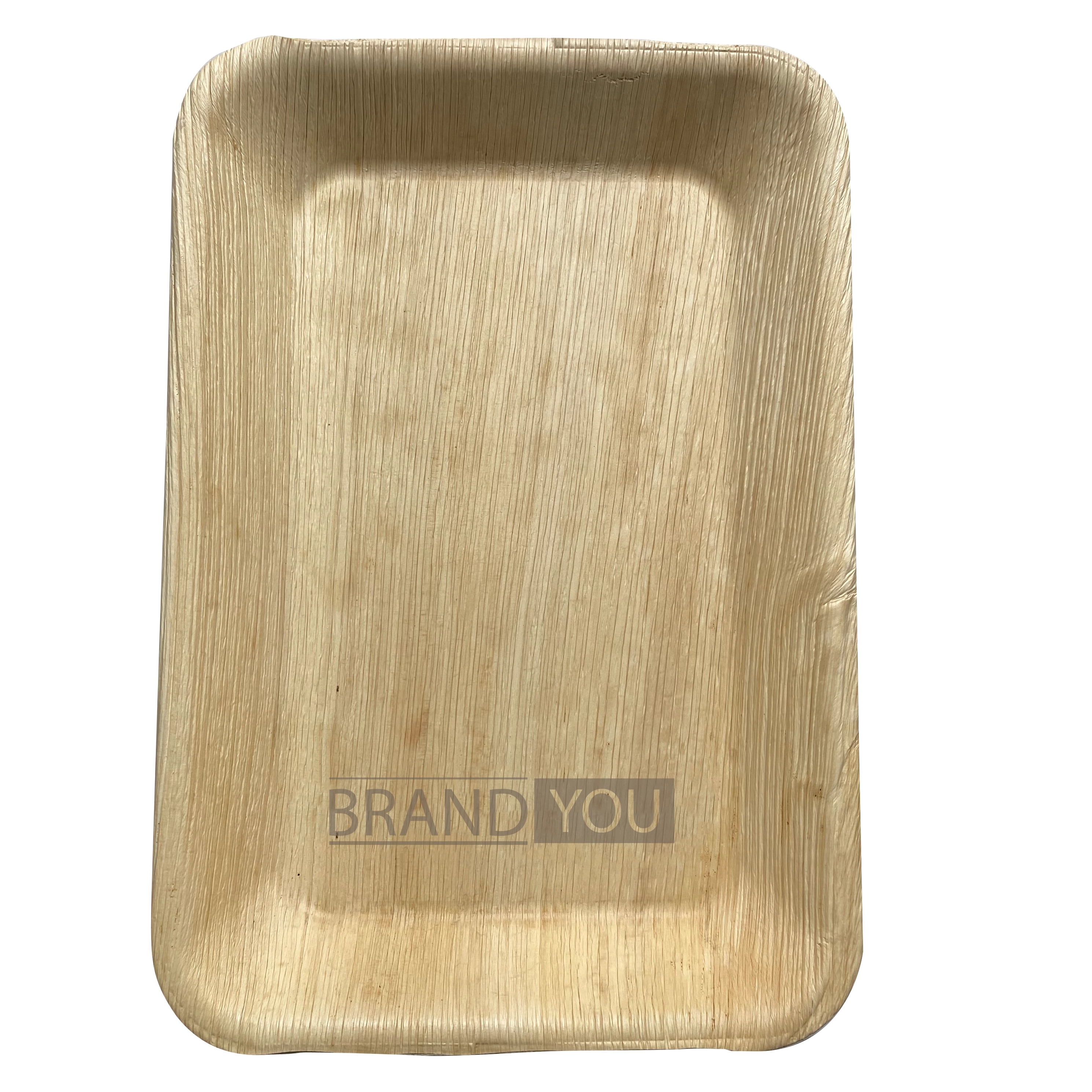 Palm Leaf Plates - Biodegradable Compostable Rectangle Tray	