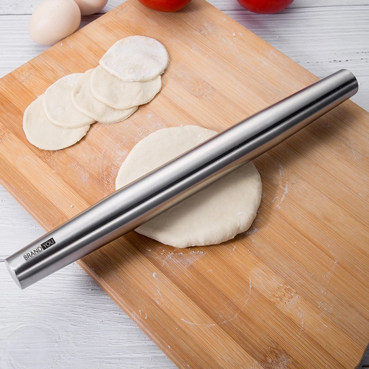 Smooth Stainless Steel Rolling Pin	