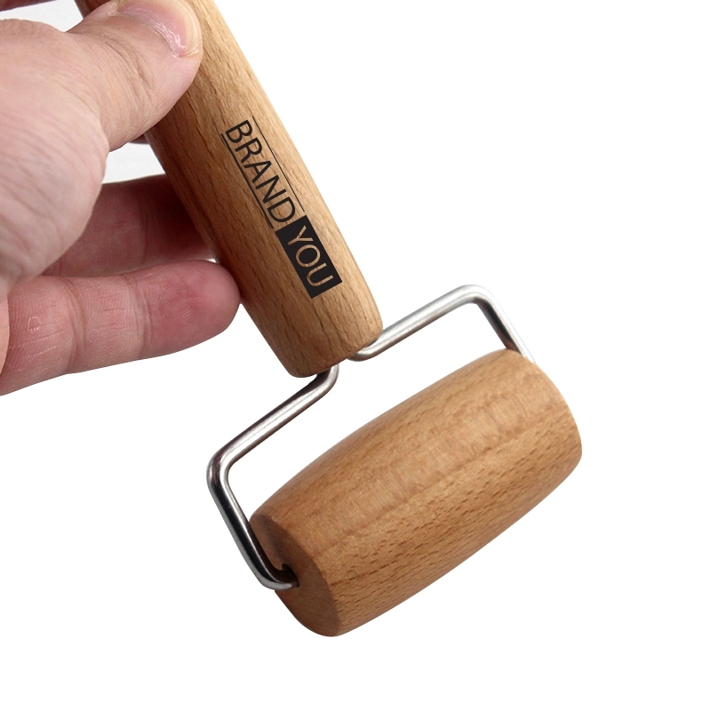 Wooden-Handled Manual Mini Rolling Pin	