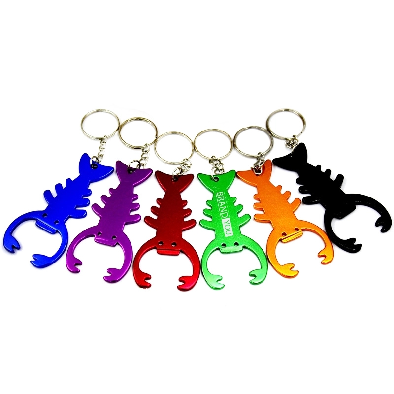 Lobster Aluminum Alloy Bottle Opener Keychain	