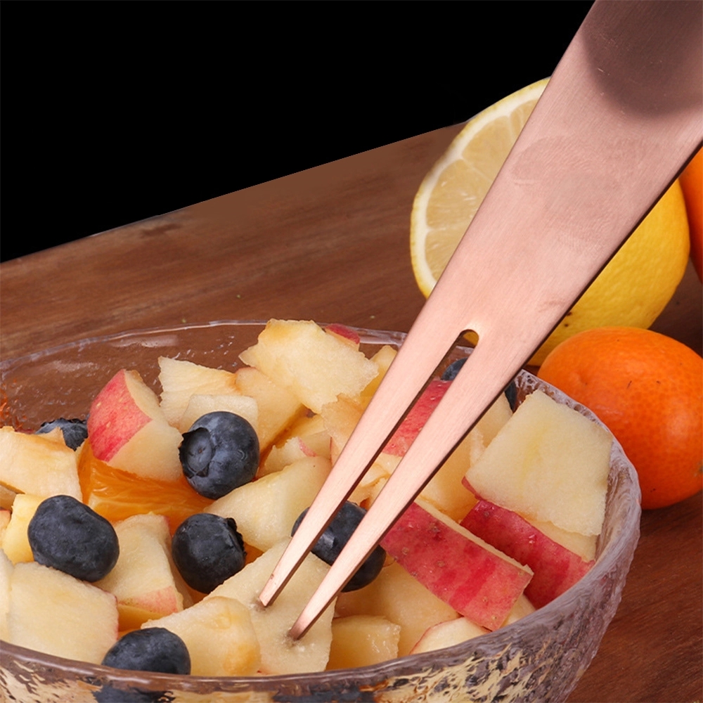 Stainless Steel Dessert Spoon Appetizer Fork	