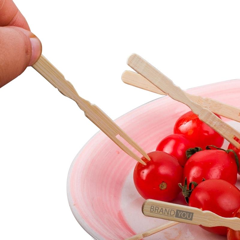 Disposable Mini Bamboo Forks for Appetizers	