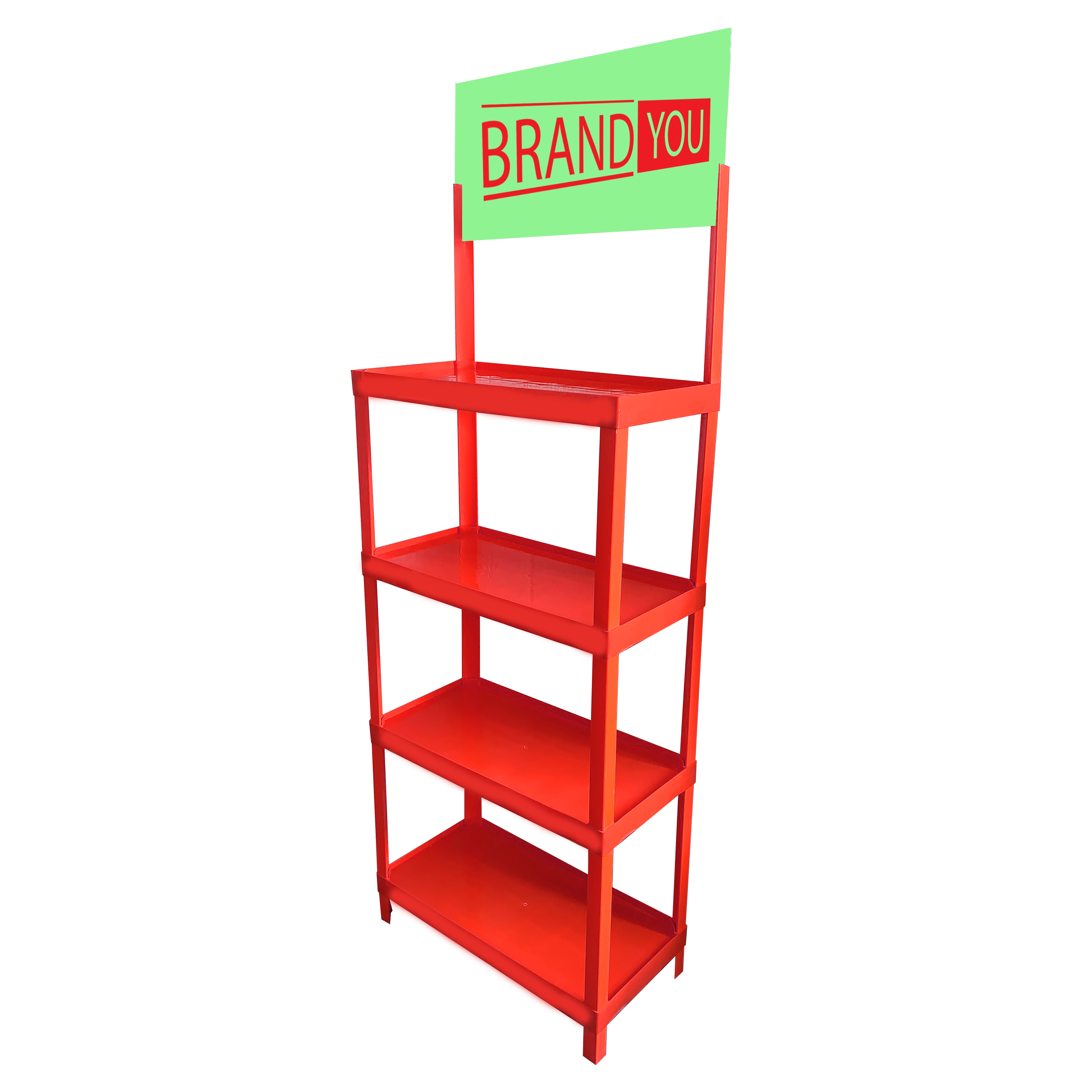 Store Display Rack with Top KT Board Advertising	