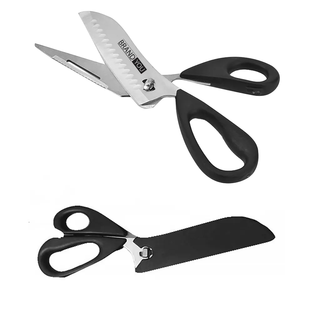 Versatile Detachable Stainless Steel Kitchen Scissors	