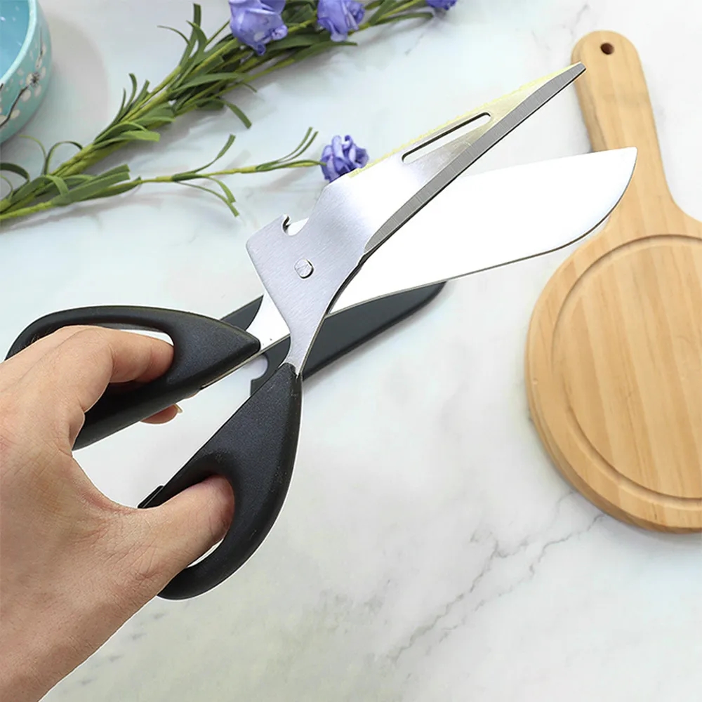 Versatile Detachable Stainless Steel Kitchen Scissors	