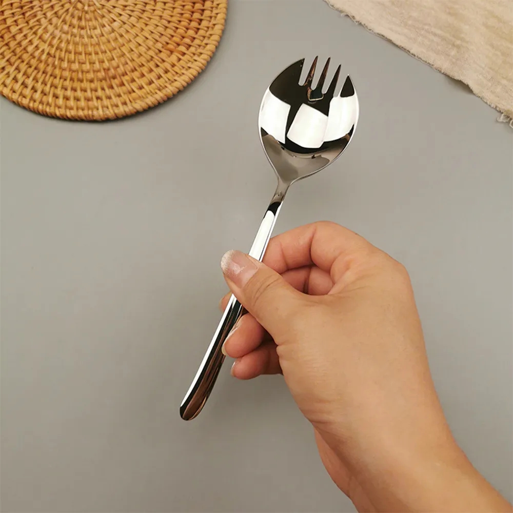 Dual-Purpose 304 Stainless Steel Spoon-Fork for Dining	