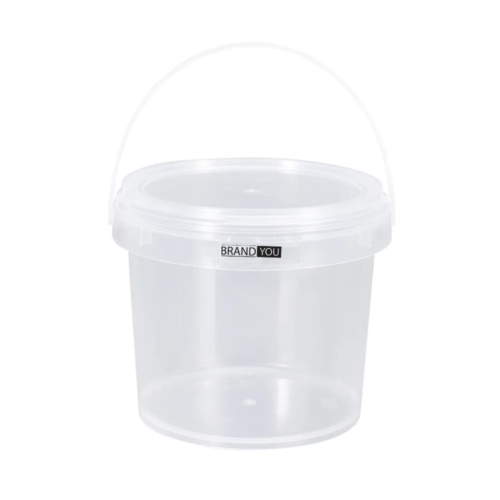 17 oz Portable Plastic Bucket with Lid for Versatile Storage	