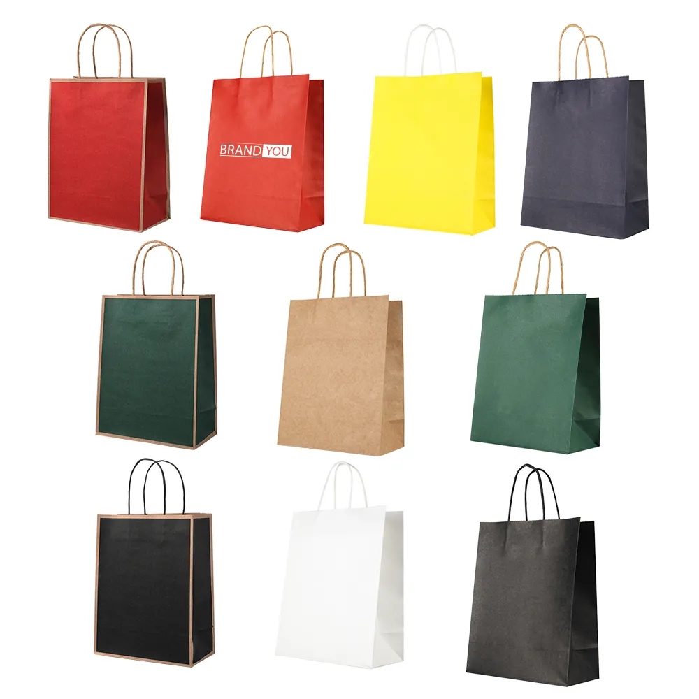 Colorful Kraft Paper Bag	