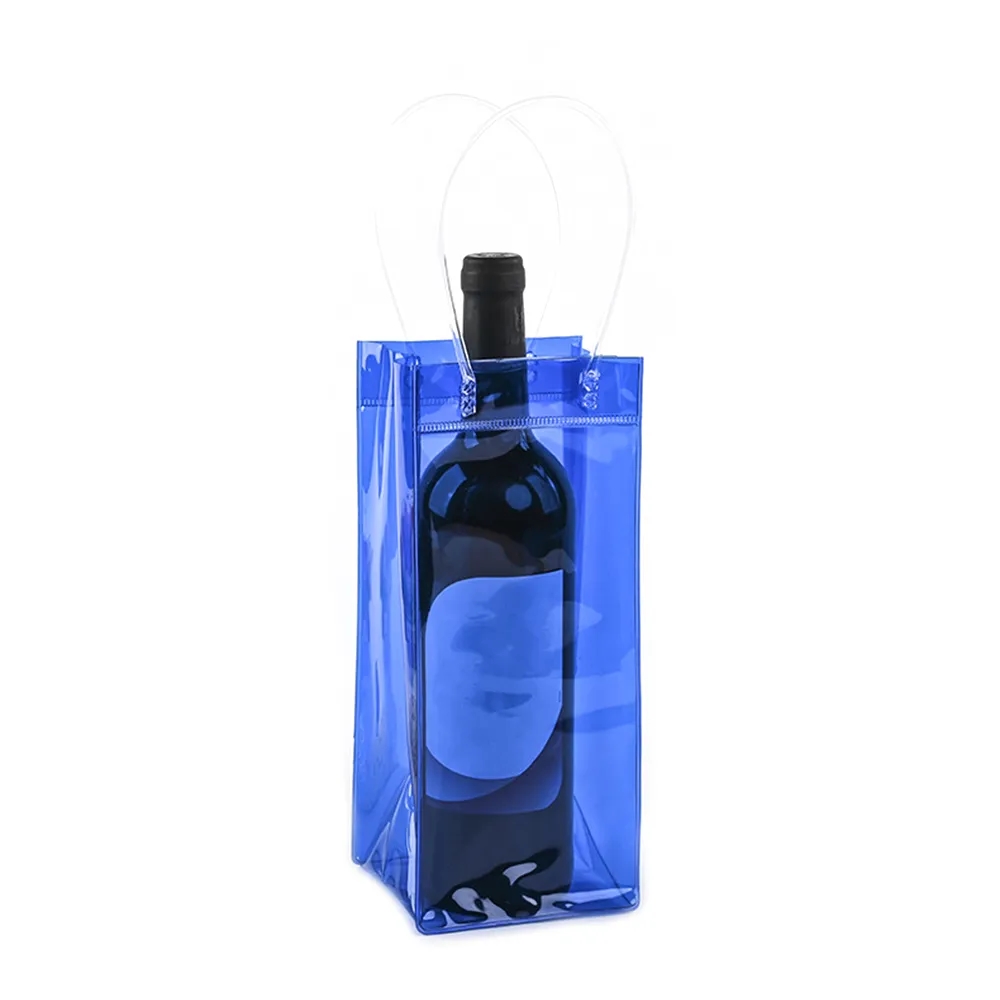 Transparent PVC Carry Bag - Wine and Gift Packaging	