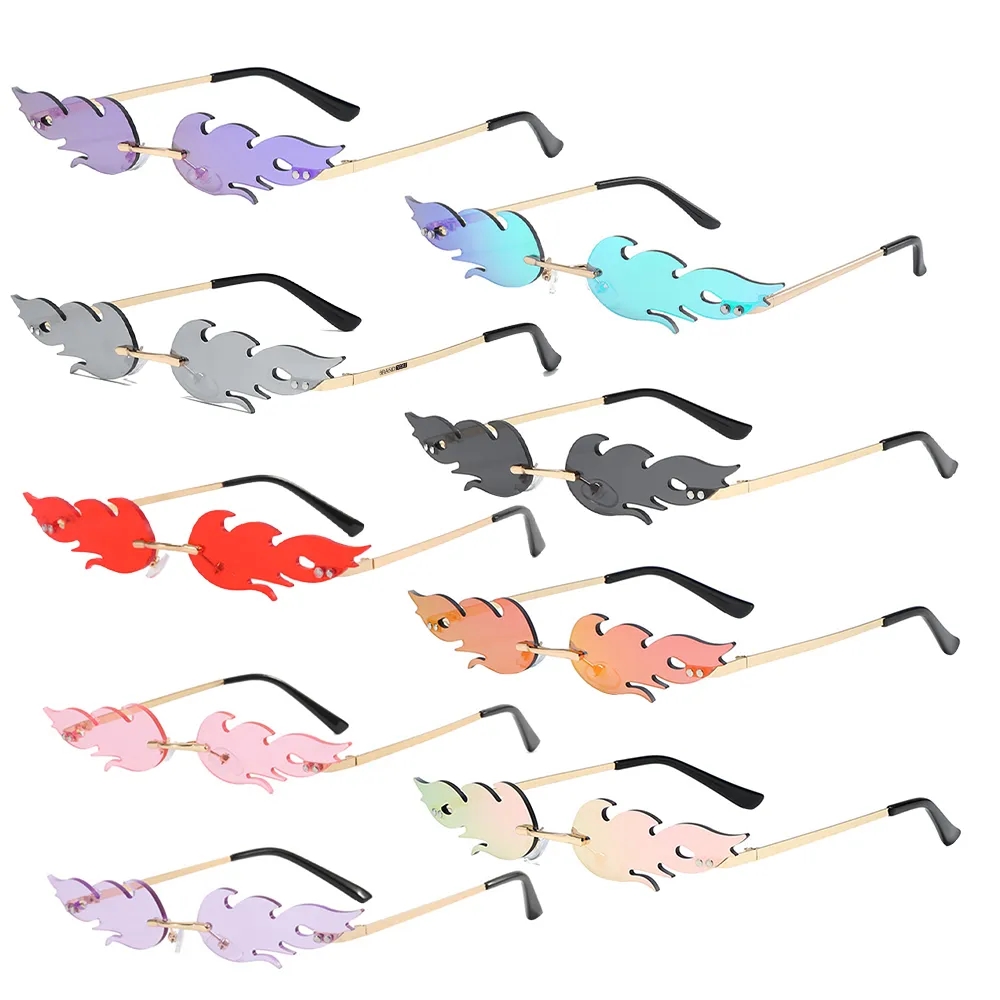 Flame Fashion Sunglasses - Frameless and Playful	