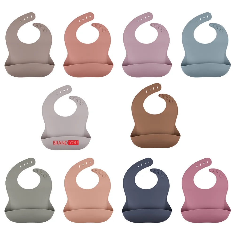 Silicone Baby Bib - Waterproof and Food Grade	