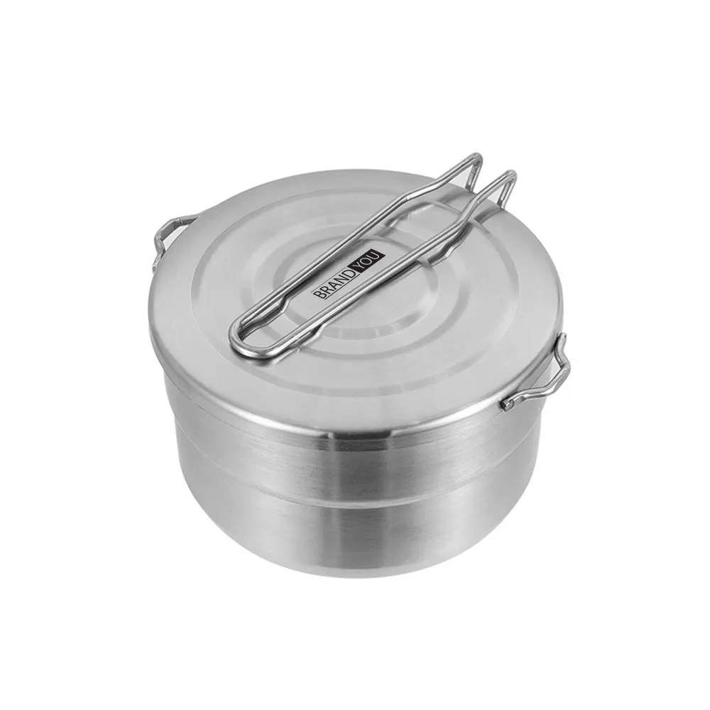 51oz Outdoor Stainless Steel Lunch Box - Camping Cookware	