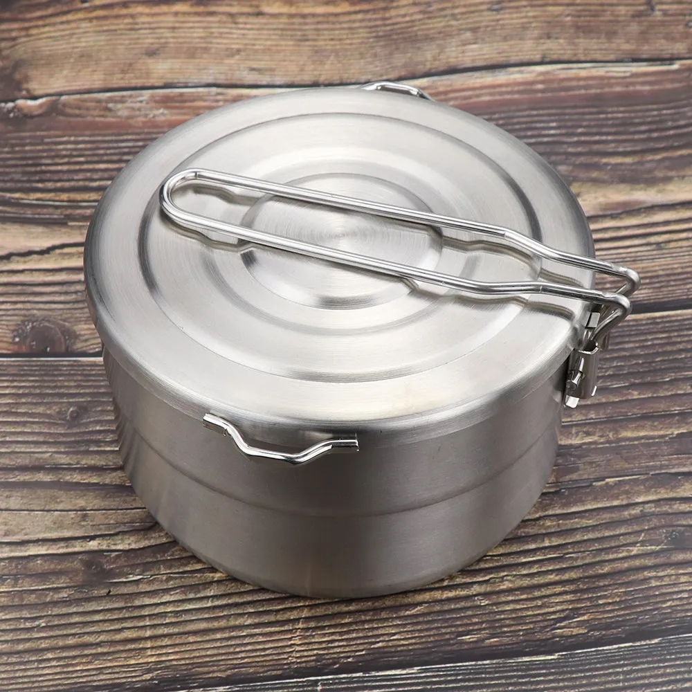 51oz Outdoor Stainless Steel Lunch Box - Camping Cookware	