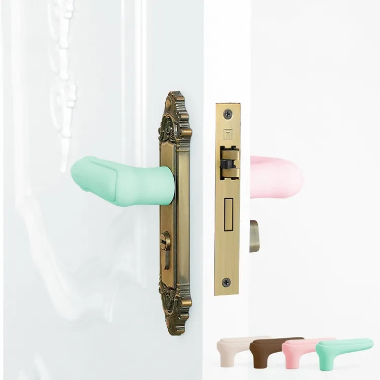 Thickened Silicone Door Handle Protective Cover	