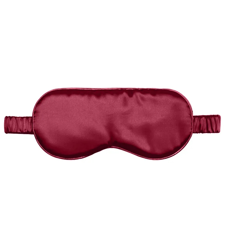 Silk Eye Mask Embroidered Logo Light-Blocking	