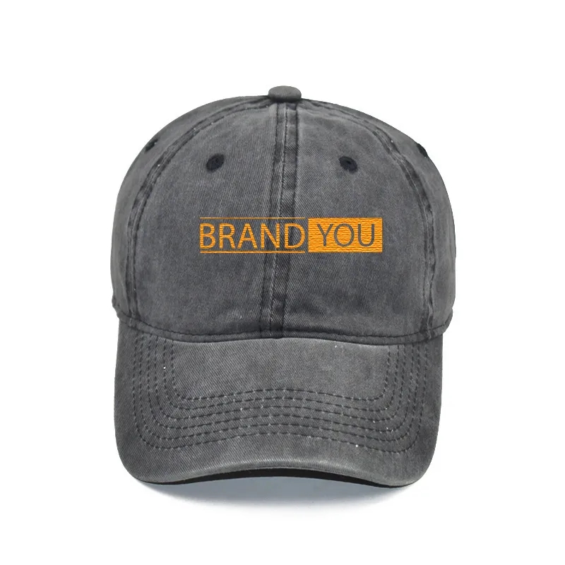 Washed Denim Baseball Cap	