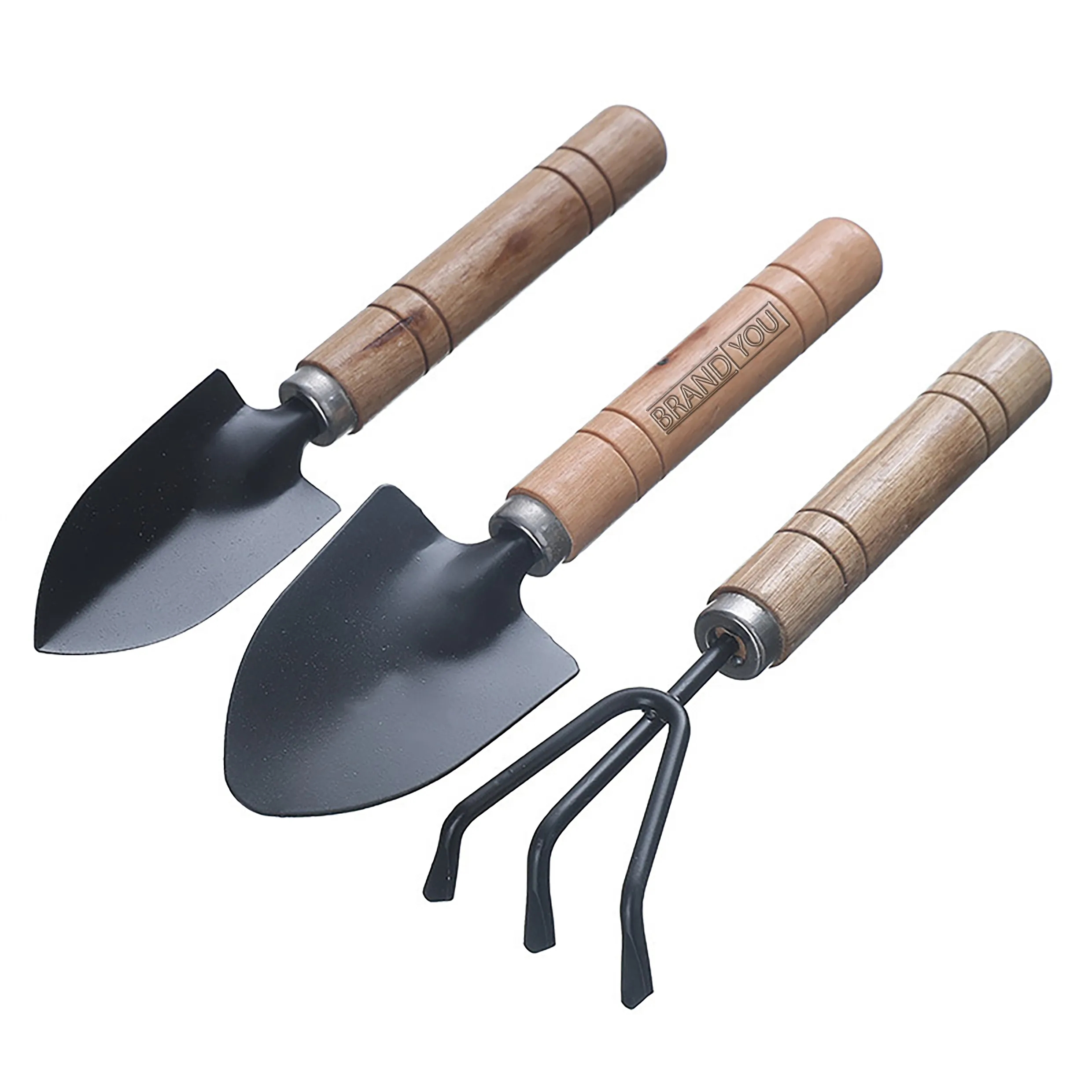 Durable Rake Pointed Iron Shovel Gardening Tool Set	